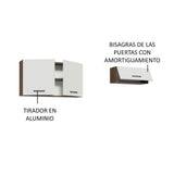 Kit 2 Gabinetes Superior de Almacenamiento para Garaje Multiuso 200 cm