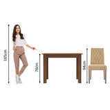 Juego de Comedor Lidia con 2 Sillas