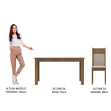 Juego de Comedor Ellen con 4 Sillas