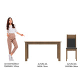 Juego de Comedor Ellen con 4 Sillas