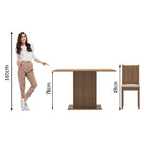 Juego de Comedor Luana con 4 Sillas