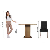 Juego de Comedor Karina con 4 Sillas Oxford