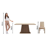 Juego de Comedor Luciana con 6 Sillas