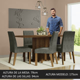 Juego de Comedor Renata con 6 Sillas