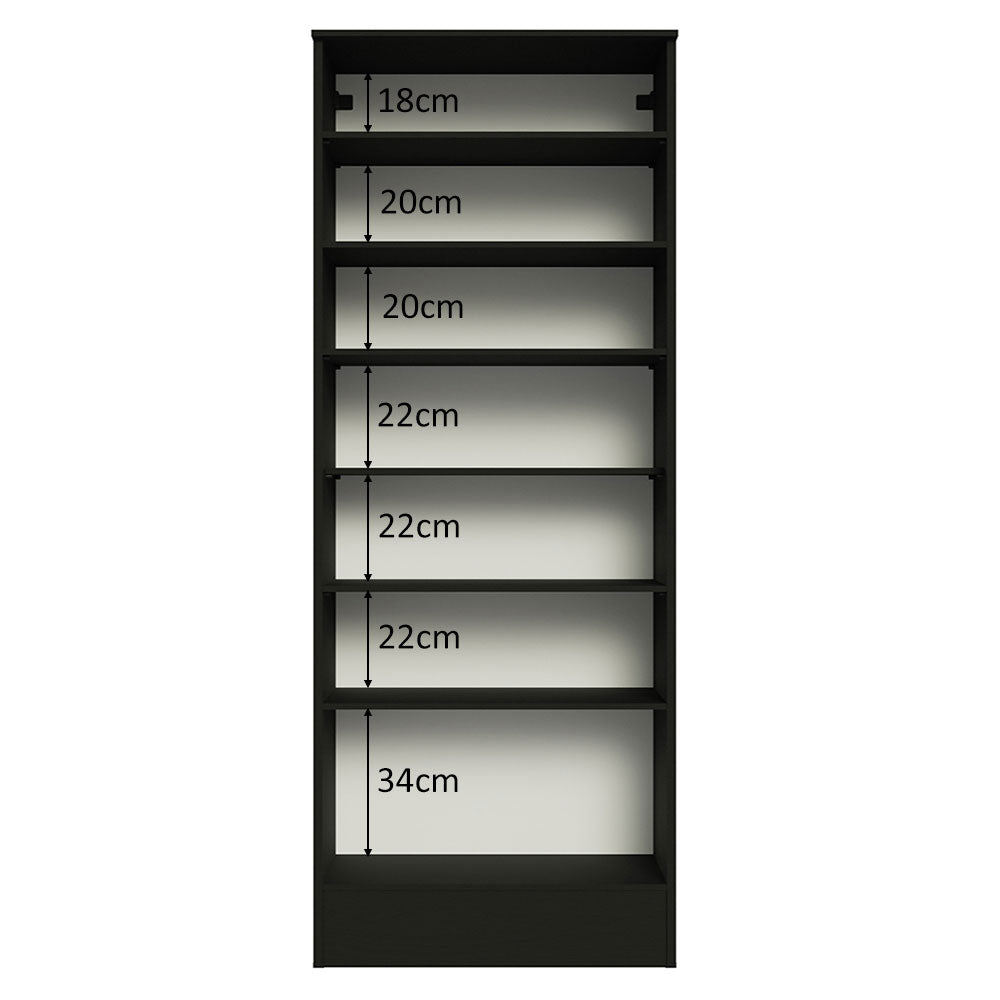 Armario Multiuso 1 Puerta 60 cm Negro