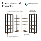 Estante Organizador Multiuso Madesa de 20 Repisas 236 cm Marrón/Negro