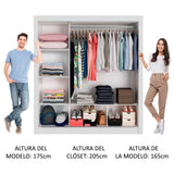 Closet Monaco 3 Puertas Corredizas 1 Espejo