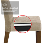Kit 2 Sillas de Comedor Madesa 4256 con Borde Superior MarrónImperial