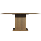 Mesa de Comedor Rectangular 6 Puestos de Madera Marrón Madesa