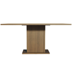 Mesa de Comedor Rectangular 6 Puestos de Madera Marrón/Crema Madesa