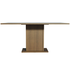Mesa de Comedor Rectangular 6 Puestos de Madera Marrón/Gris Madesa