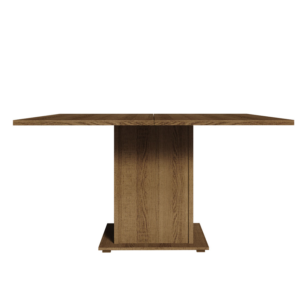 Mesa de Comedor Cuadrada 8 Puestos de Madera Marrón Madesa