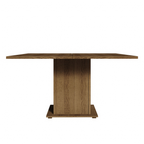 Mesa de Comedor Cuadrada 8 Puestos de Madera Marrón Madesa