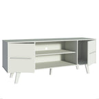 Centro de Entretenimiento Mesa para TV Copenhaguen 136 cm Hasta 55 Pulgadas Blanco Madesa
