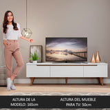 Centro de Entretenimiento Mesa para TV Reims Hasta 75 Pulgadas