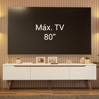 Centro de Entretenimiento Mesa para TV Doha Hasta 80 Pulgadas Blanco
