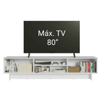Centro de Entretenimiento Mesa para TV Glamy Hasta 80 Pulgds