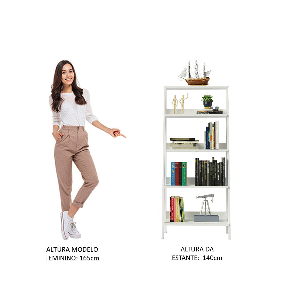 Mueble Estante Librero con 4 Niveles