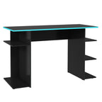 Escritorio Gamer Moderno para PC y Consola 9424 Negro/Azul