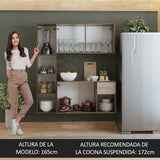 Cocina Compacta Elevada Easy 1.20 m con Encimera