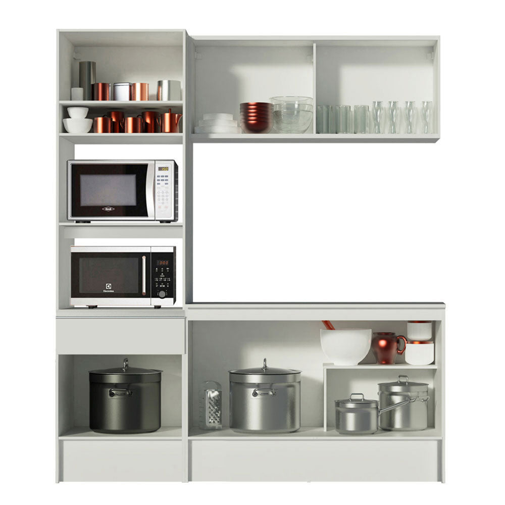Cocina Integral Topazio 1.80 m con Encimera Blanco
