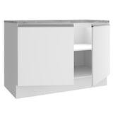 Mueble de Cocina Bajo Glamy 1.20 m 2 Puertas con Encimera