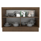 Mueble de Cocina Bajo Glamy 1.20 Metros 2 Puertas Marrón