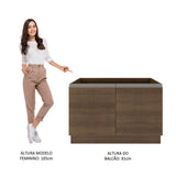 Mueble de Cocina Bajo Glamy 1.20 Metros 2 Puertas
