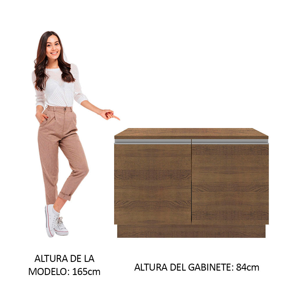 Mueble de Cocina Bajo Glamy 1.20 m 2 Puertas con Encimera
