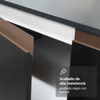 Mueble de Cocina Bajo Reims 1.20 Metros 2 Puertas con Encimera Negro