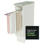 Mueble de Cocina Bajo Portapaños Glamy y Agata 20 cm Blanco
