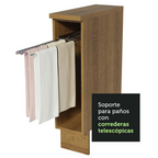 Mueble de Cocina Bajo Portapaños Glamy y Agata 20 cm Marrón