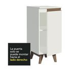 Mueble de Cocina Bajo Reims 35 cm 1 Puerta Blanco