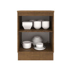 Mueble de Cocina Bajo Agata 60 cm 1 Puerta Marrón/Blanco