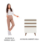 Mueble de Cocina Bajo Reims 60 cm 3 Cajones Blanco