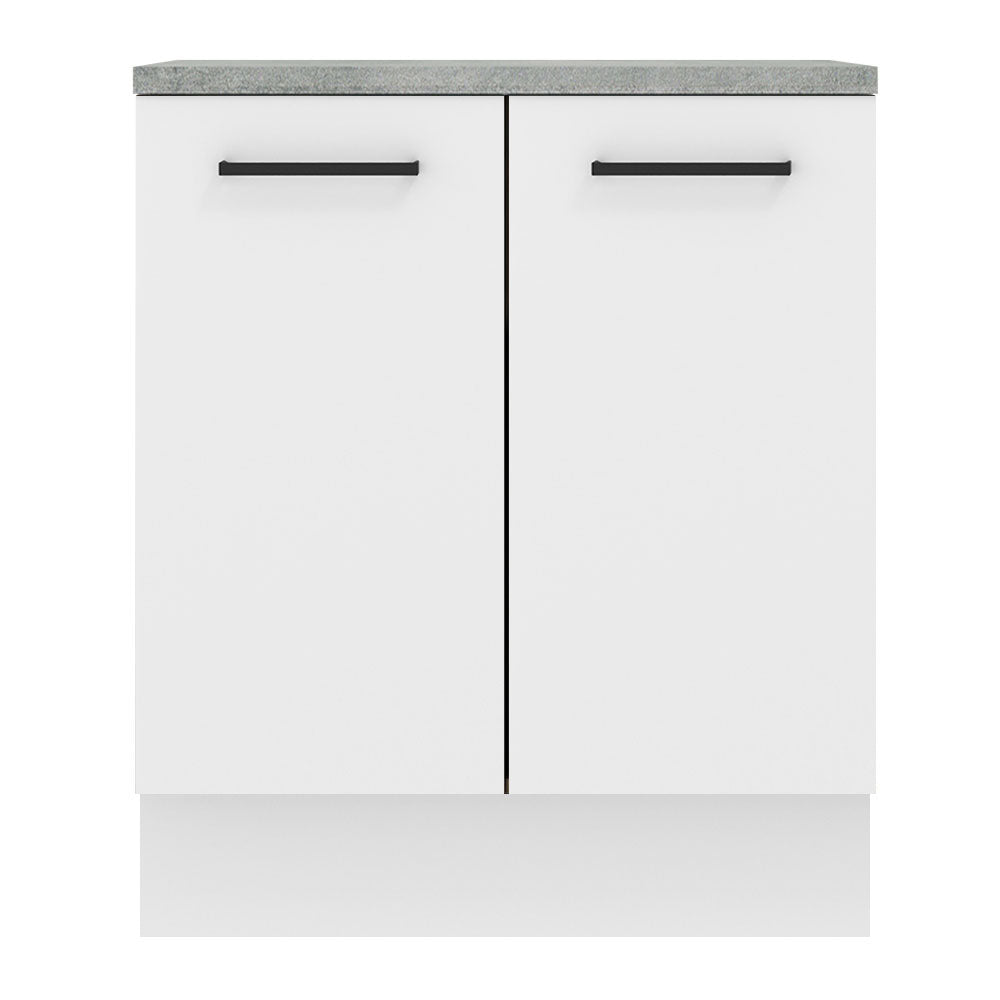 Mueble de Cocina Bajo Agata 70 cm 2 Puertas Blanco