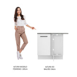 Mueble de Cocina Bajo de Esquina Agata 1 Puerta