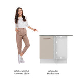 Mueble de Cocina Bajo de Esquina Agata 1 Puerta