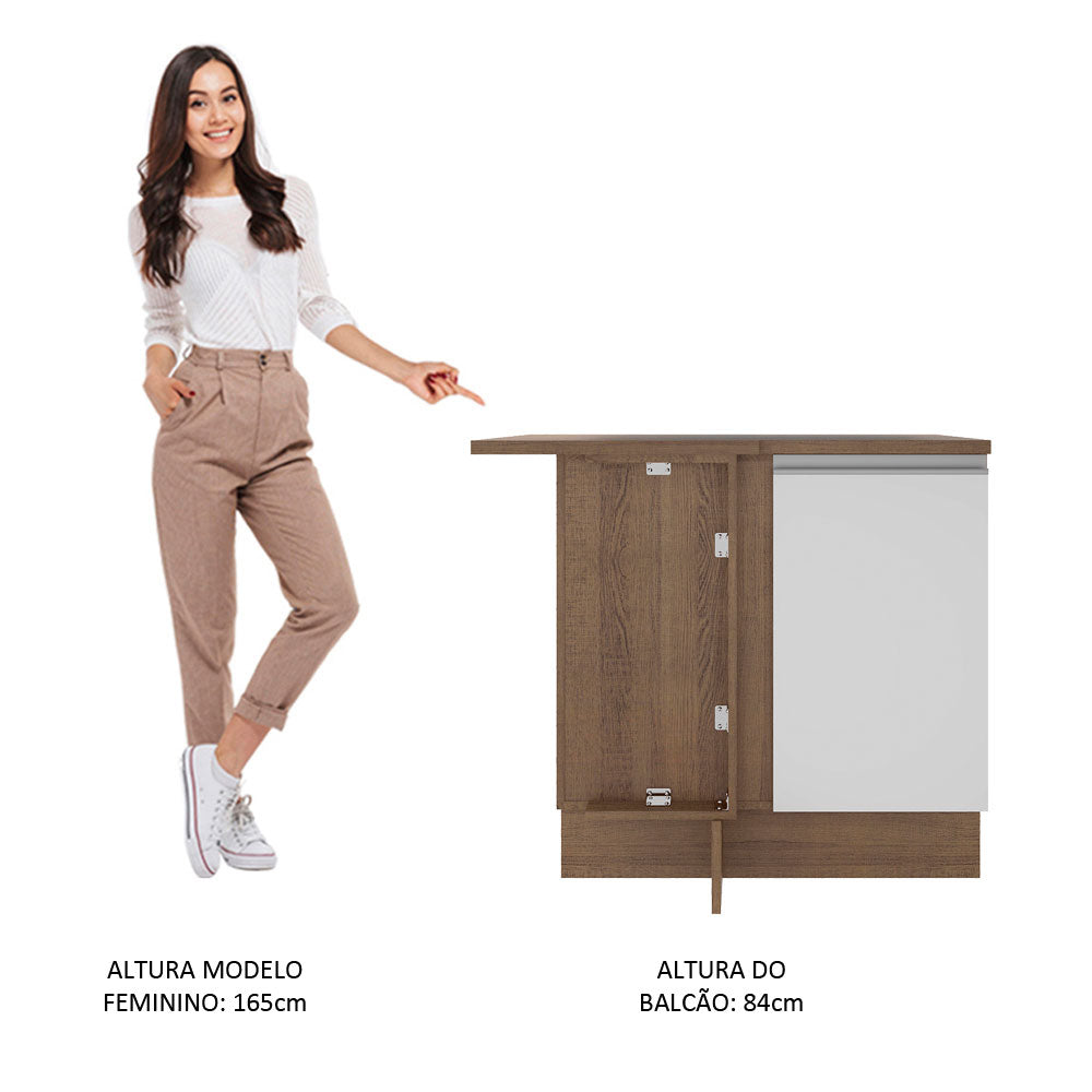 Mueble de Cocina Bajo de Esquina Glamy 1 Puerta