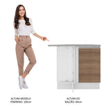 Mueble de Cocina Bajo de Esquina Glamy 1 Puerta