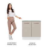 Mueble de Cocina Bajo Agata 80 cm 2 Puertas