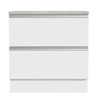 Mueble de Cocina Bajo Glamy 80 cm 2 Cajones Blanco