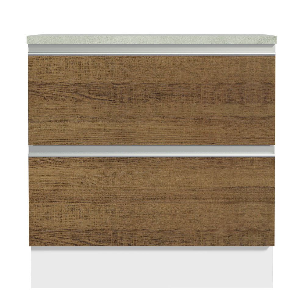 Mueble de Cocina Bajo Glamy 80 cm 2 Cajones