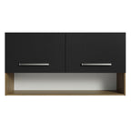 Mueble de Cocina Superior Emilly 1.05 m 2 Puertas 1 Nicho Marrón/Negro
