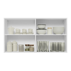 Mueble de Cocina Superior Glamy 1.20 Metros 2 Puertas Blanco
