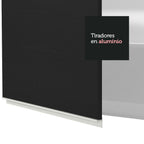Mueble de Cocina Superior Glamy 1.20 Metros 2 Puertas Blanco/Negro