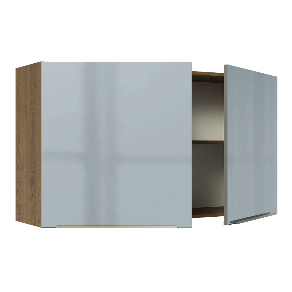 Mueble de Cocina Superior Lux 1.20 Metros 2 Puertas MarrónGris