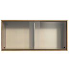 Mueble de Cocina Superior Emilly 2 Puertas Corredizas de Cristal Marrón