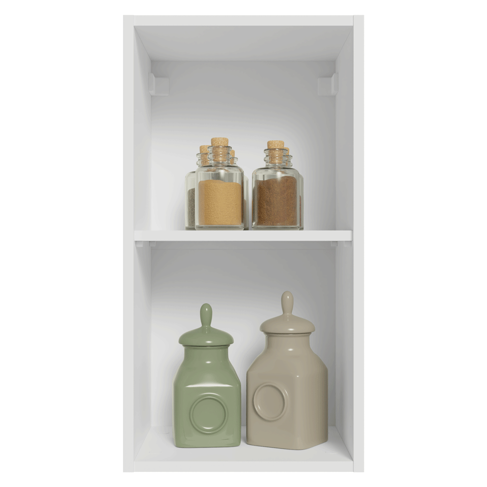 Mueble de Cocina Superior Vik 35 cm 1 Puerta Blanco/Gris