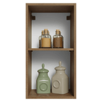 Mueble de Cocina Superior Vik 35 cm 1 Puerta Marrón/Gris